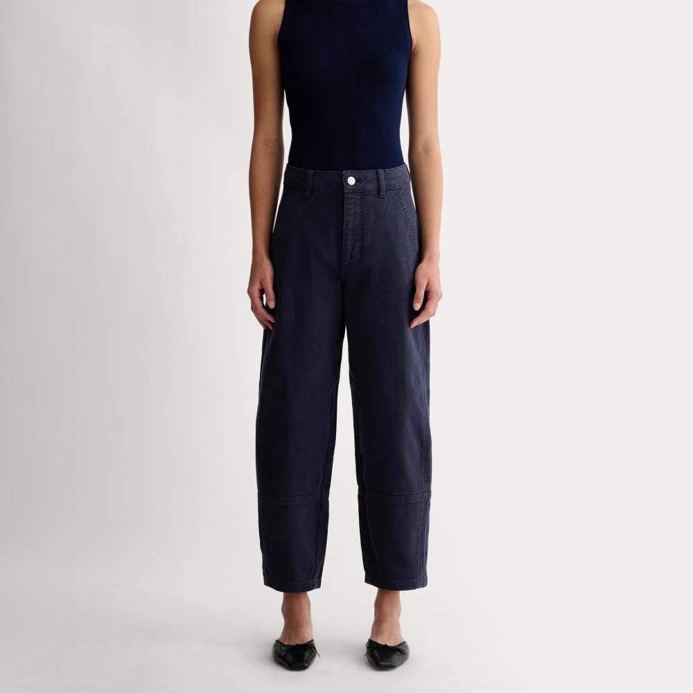Everlane Navy Ankle Cropped Pants